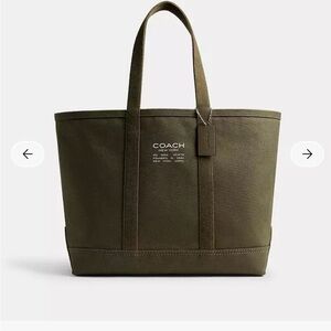 Coach Olive Canvas Tote Bag